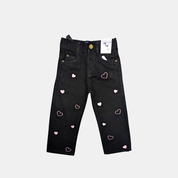 Black love jeans girl (1-6y)