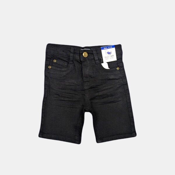 Jeans shortpant boy black (1-6y)