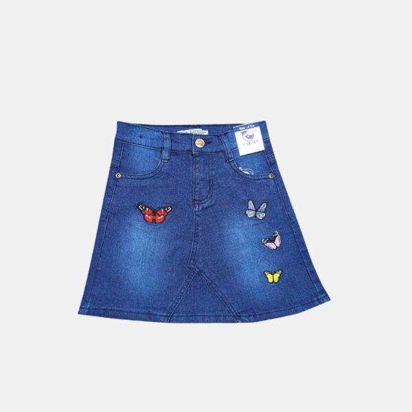 Jeans skirt butterfly (1-6y)